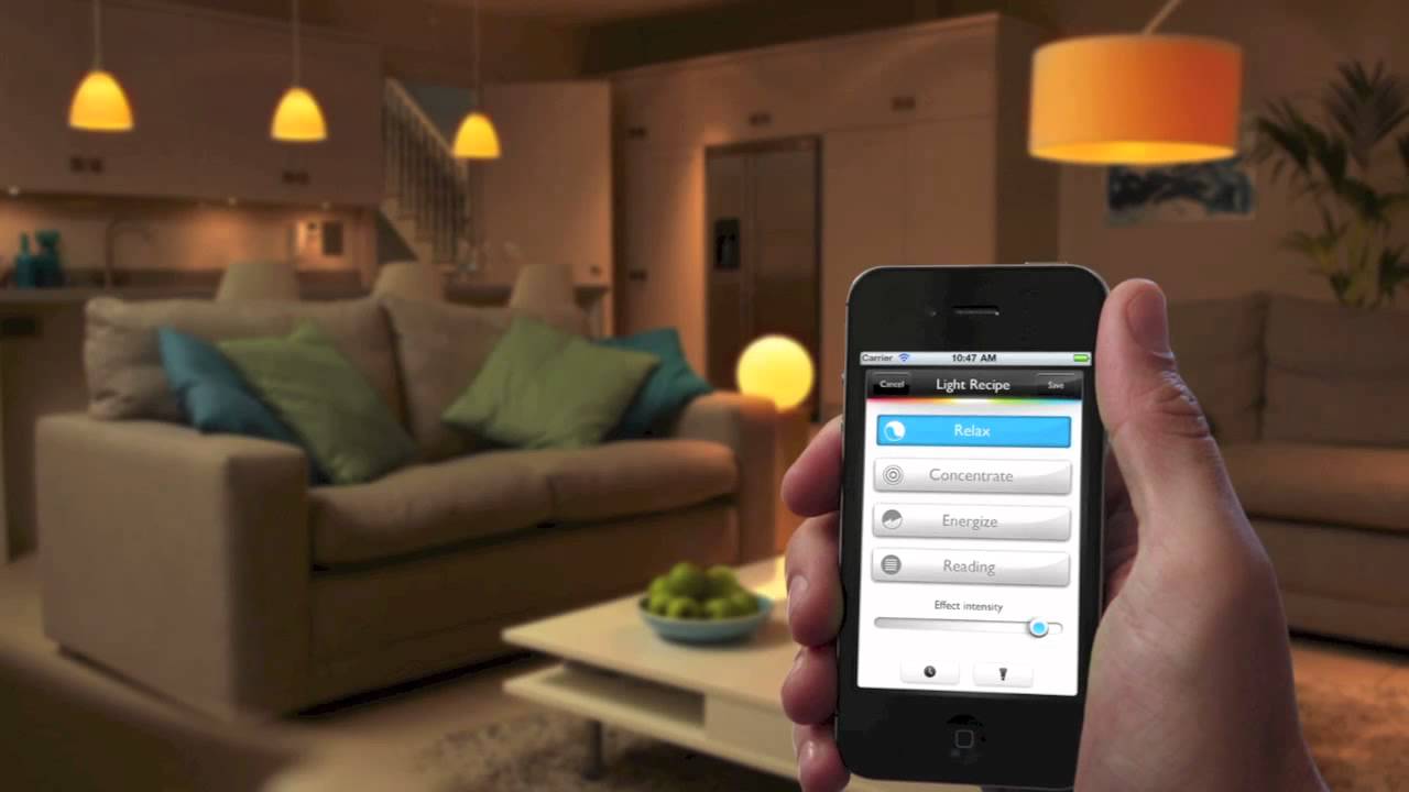 iPhone application to control the living room and kitchen