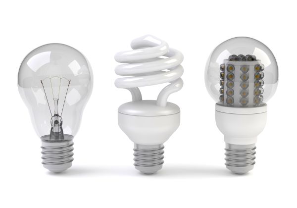 comparison between normal and LED bulb